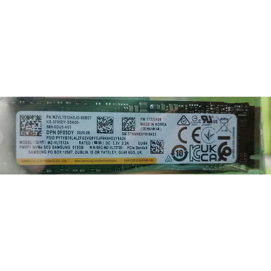 Samsung PM9F1 512 GB Gen 4 NVMe (2280) Internal SSD M.2 Used SSD