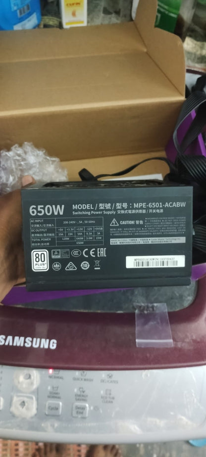 Cooler master MWE 650 White - V2 650 Watts Used PSU