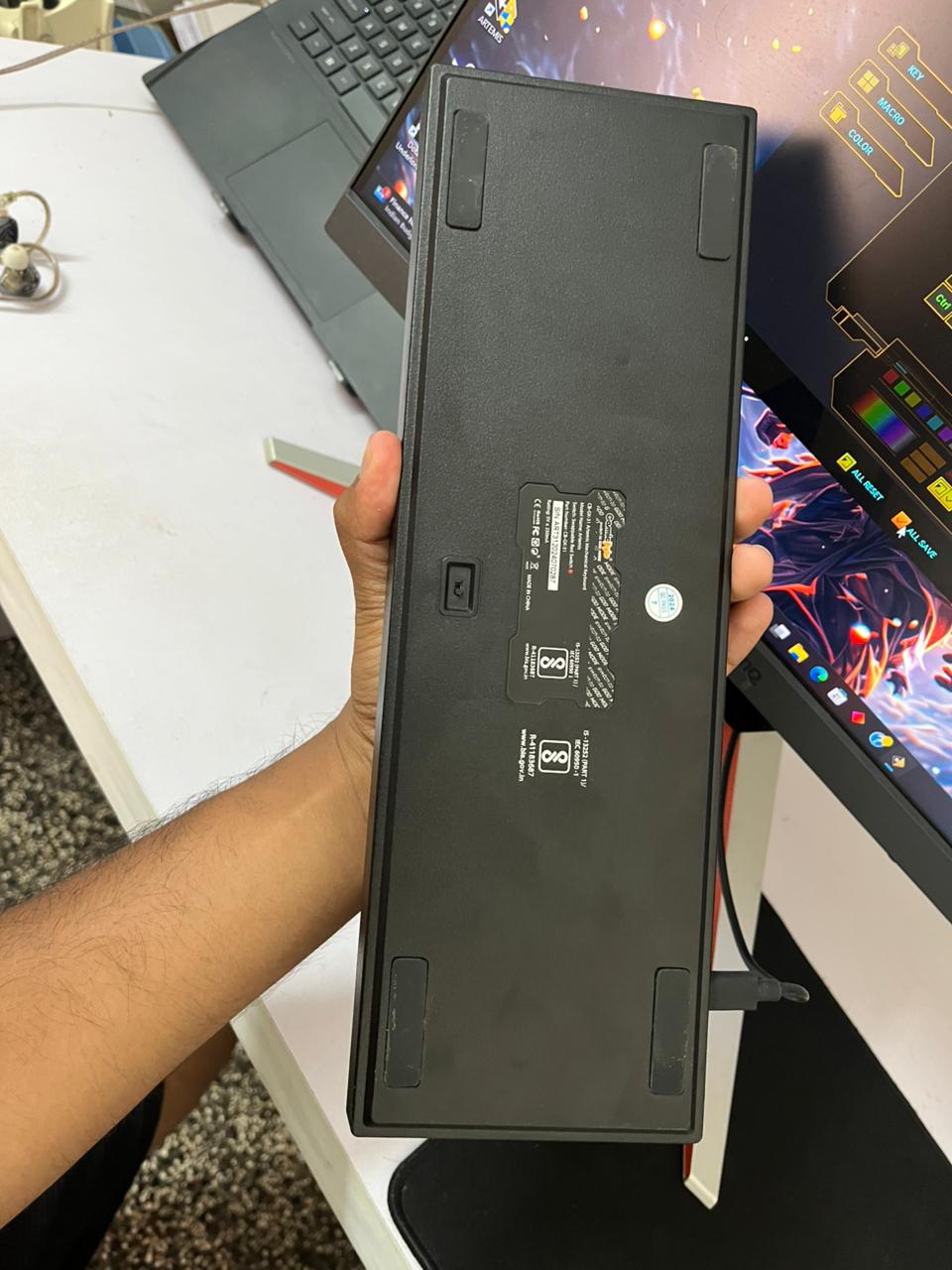 Cosmic Byte Artemis 68 Key Per Key RGB Mechanical Gaming Keyboard with Swappable Switches Used Keyboard