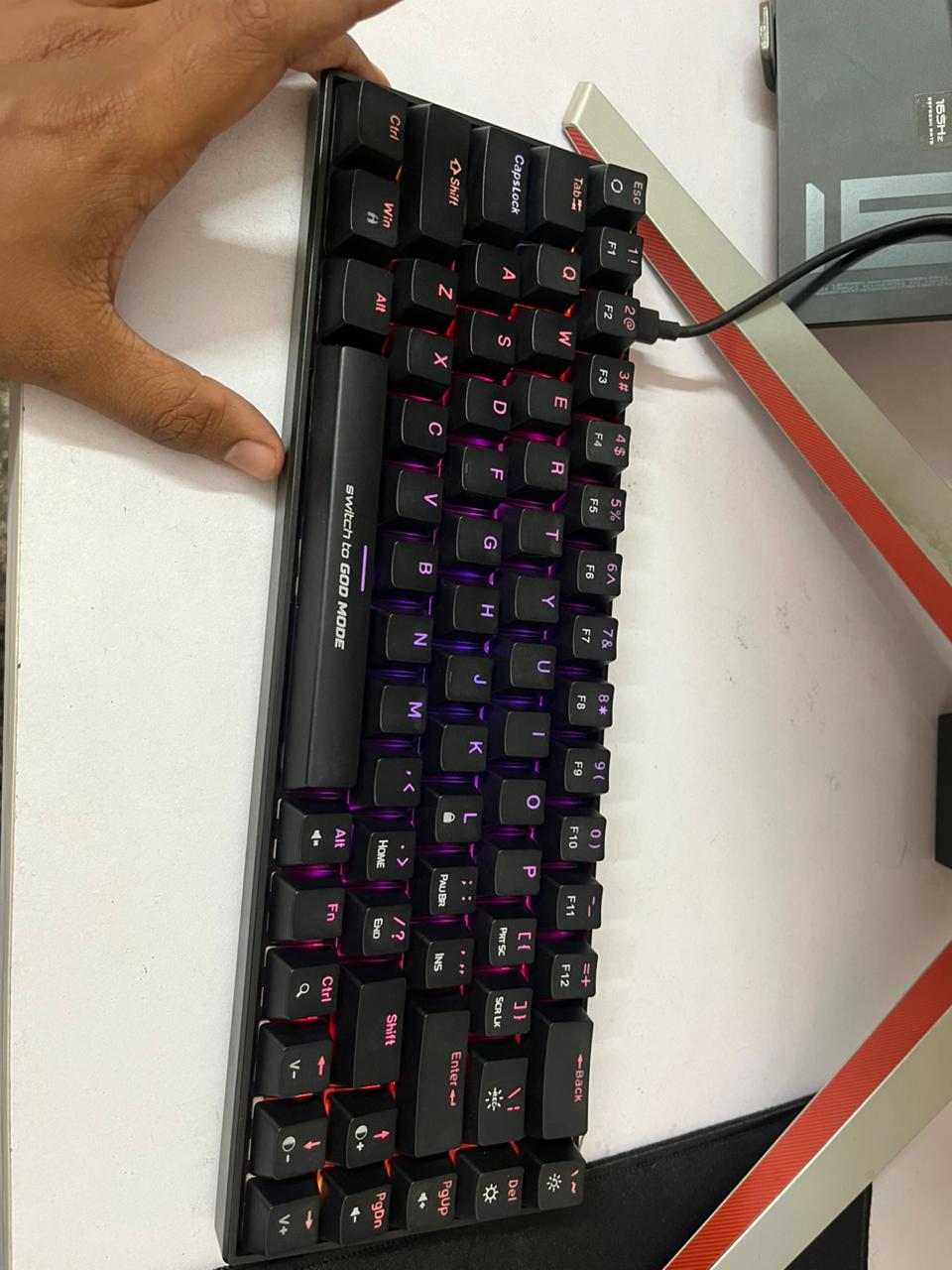 Cosmic Byte Artemis 68 Key Per Key RGB Mechanical Gaming Keyboard with Swappable Switches Used Keyboard