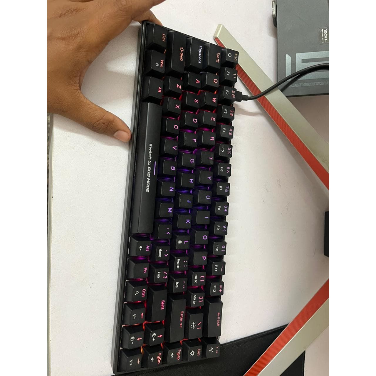 Cosmic Byte Artemis 68 Key Per Key RGB Mechanical Gaming Keyboard with Swappable Switches Used Keyboard - Computify.in