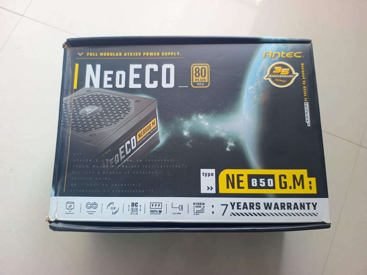 Antec NeoECO NE850G M ATX 3.0 850 Watts Full Modular PSU, 80 Plus Gold Certified Used PSU