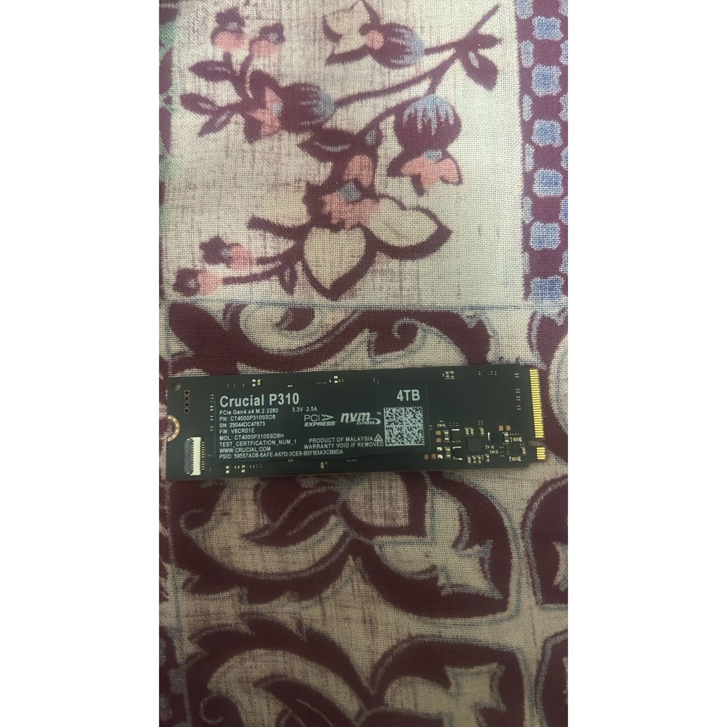 Crucial P310 4TB PCIe Gen4 2280 NVMe M.2 SSD Up to 7,100MB/s Used SSD