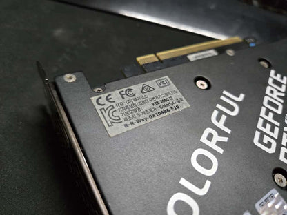 COLORFUL RTX 3060 Ti NB Battle AX Dual Fan 8GB Used GPU