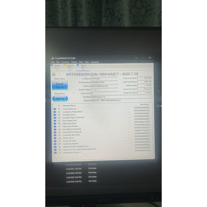Crucial P310 4TB PCIe Gen4 2280 NVMe M.2 SSD Up to 7,100MB/s Used SSD