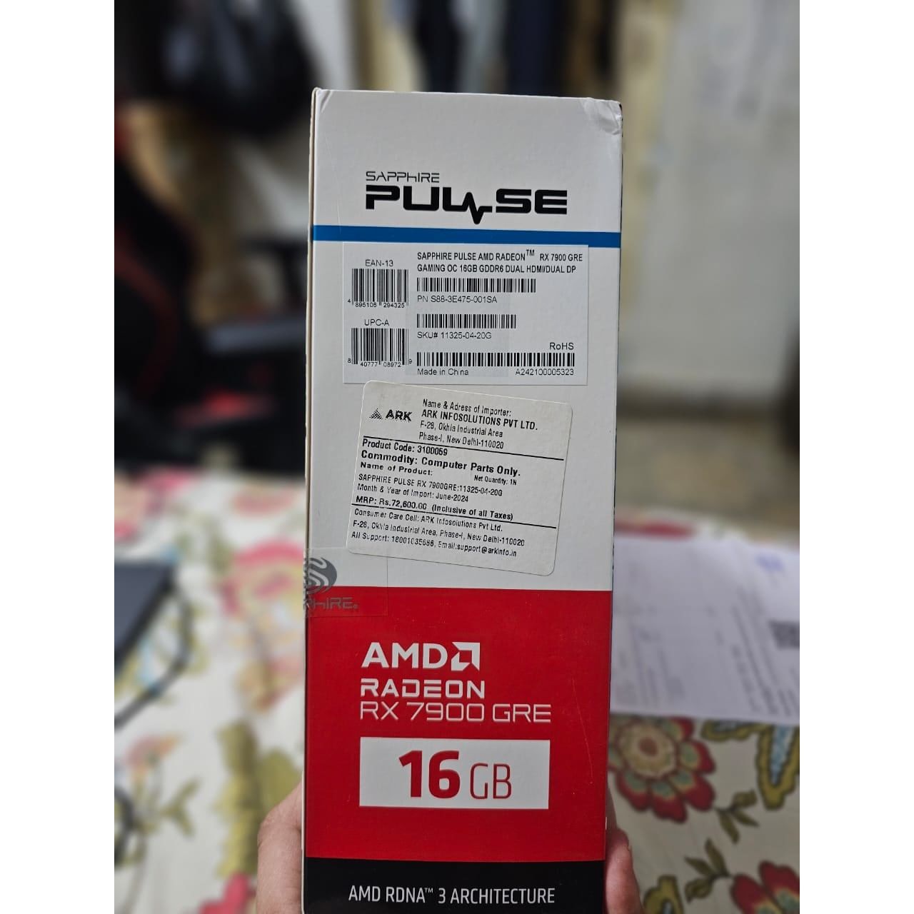 Sapphire Pulse AMD Radeon RX 7900 GRE Gaming OC 16GB Used GPU - Computify.in