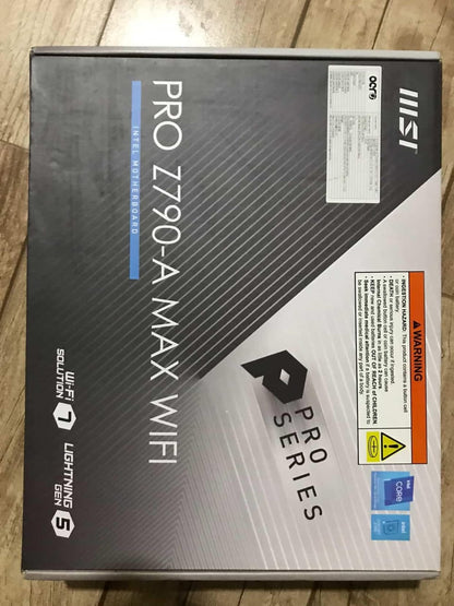 MSI PRO Z790-A MAX WiFi ATX -14th/13th/12th Gen Intel Core LGA 1700, DDR5 Used Motherboard