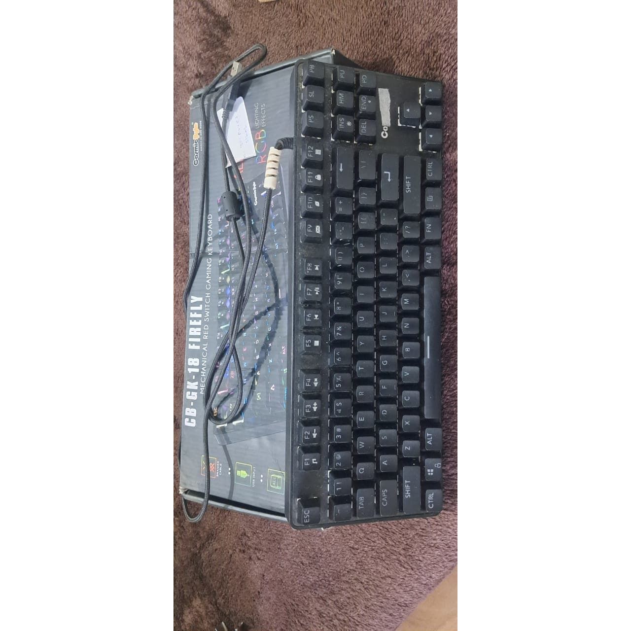 Cosmic Byte CB-GK-18 Firefly TKL Mechanical RGB Gaming Used Keyboard - Computify.in