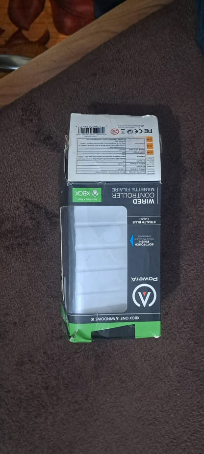 PowerA Wired Controller for Xbox One, One S, One X & Windows 10  Stealth Blue Camo Used Controller