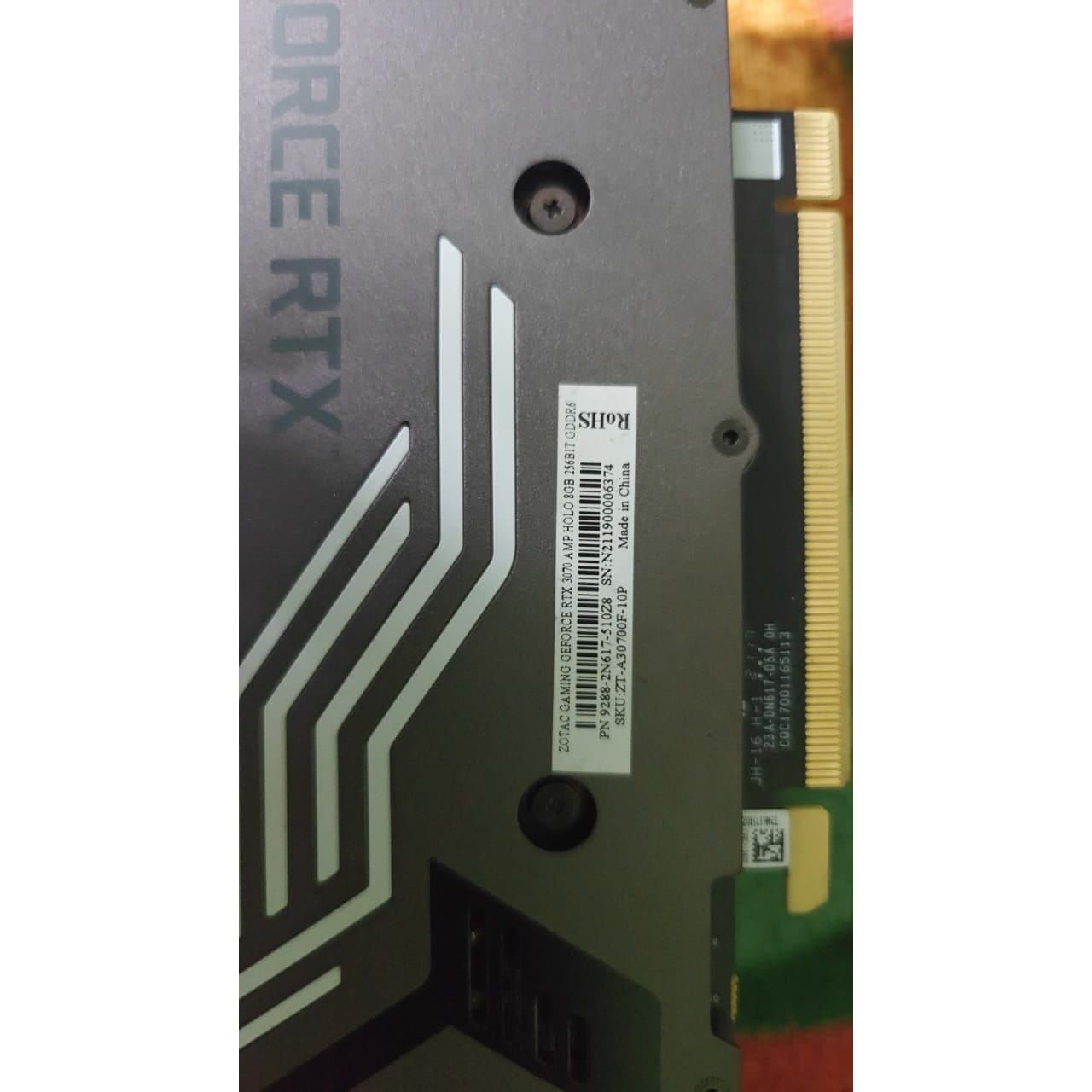 Zotac Gaming RTX 3070 AMP Holo LHR 8GB Used GPU