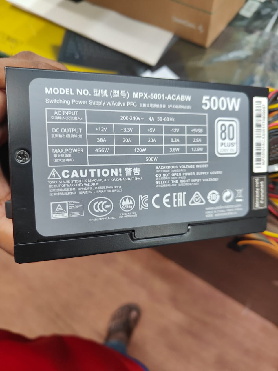 Cooler Master MasterWatt Lite 500-Watts 80+ Used PSU