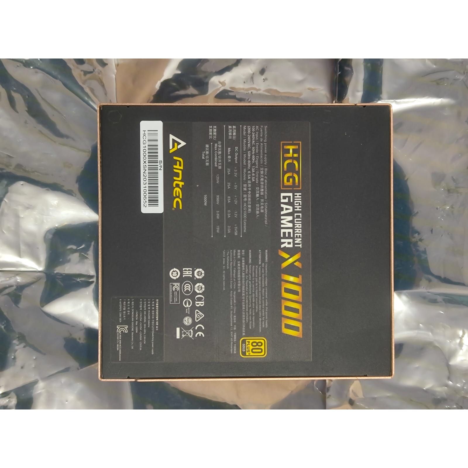 Antec HCG-1000-EXTREME SMPS - 80 Plus Gold 1000 watts Used PSU - Computify.in