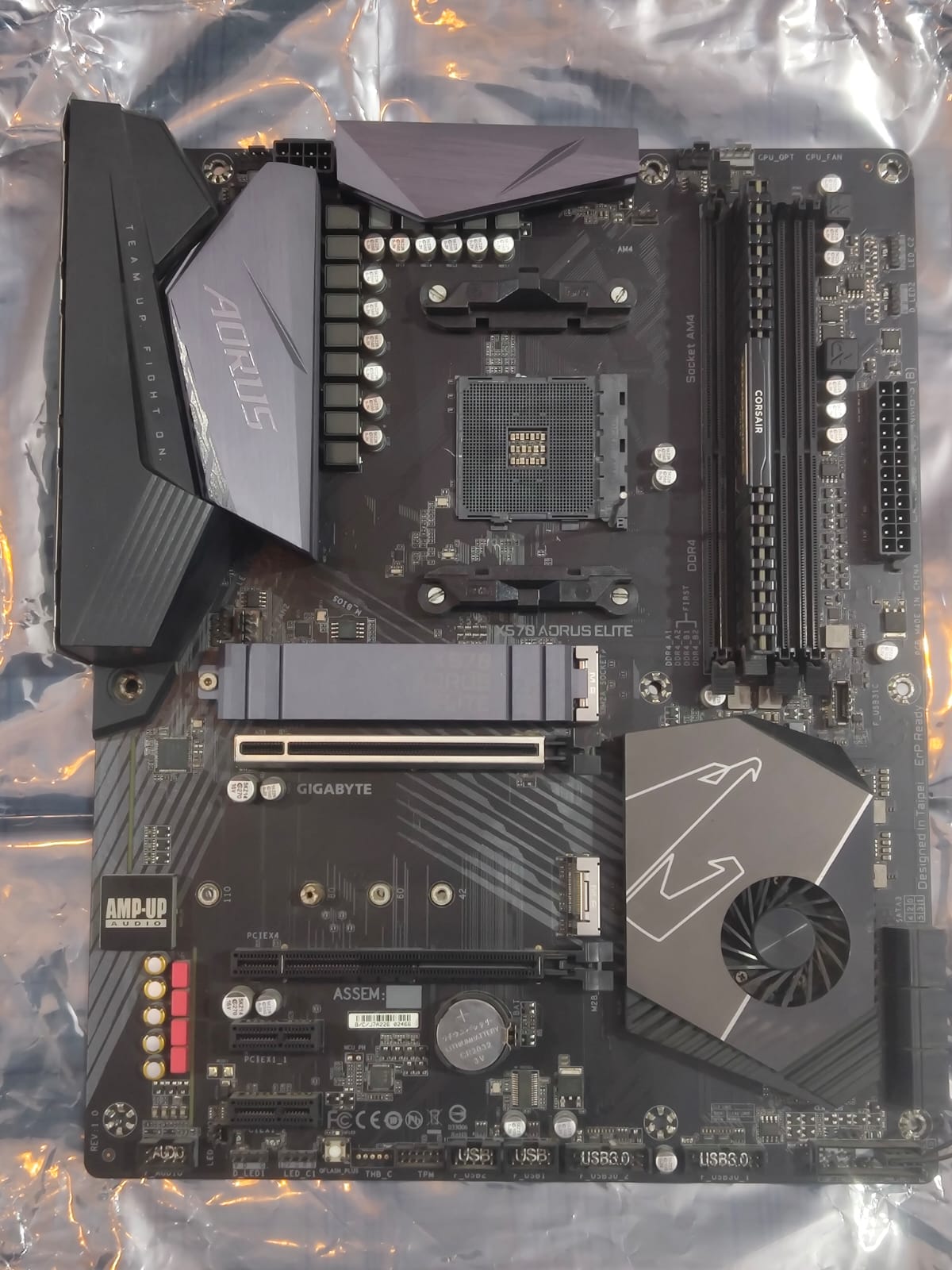 AMD Ryzen 7 3700X 8 Core 16 Threads + Gigabyte X570 Aorus Elite (Processor+motherboard) Used combo