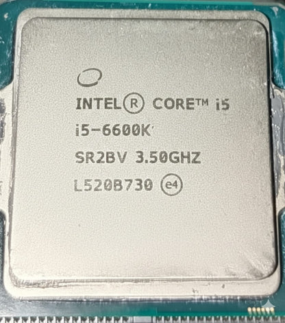 Intel Core i5 6600K 3.50 GHz Quad Core LGA 1151, 6MB  Used CPU