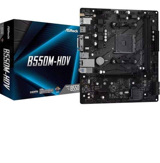 ASRock B550M-HDV AMD AM4 Ryzen Micro ATX DDR4 Used Motherboard