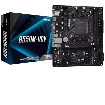 ASRock B550M-HDV AMD AM4 Ryzen Micro ATX DDR4 Used Motherboard - Computify.in