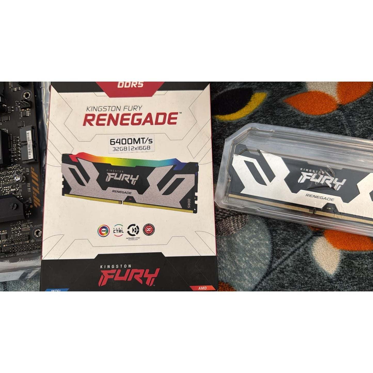 Kingston Fury Renegade RGB 32GB (16GBx2) 6400MT/s DDR5 CL32 Used RAM - Computify.in