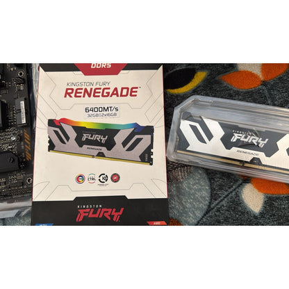 Kingston Fury Renegade RGB 32GB (16GBx2) 6400MT/s DDR5 CL32 Used RAM - Computify.in