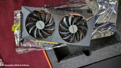 GIGABYTE GeForce RTX 3060 Eagle OC Edition 12GB 2X WINDFORCE Fans Used GPU