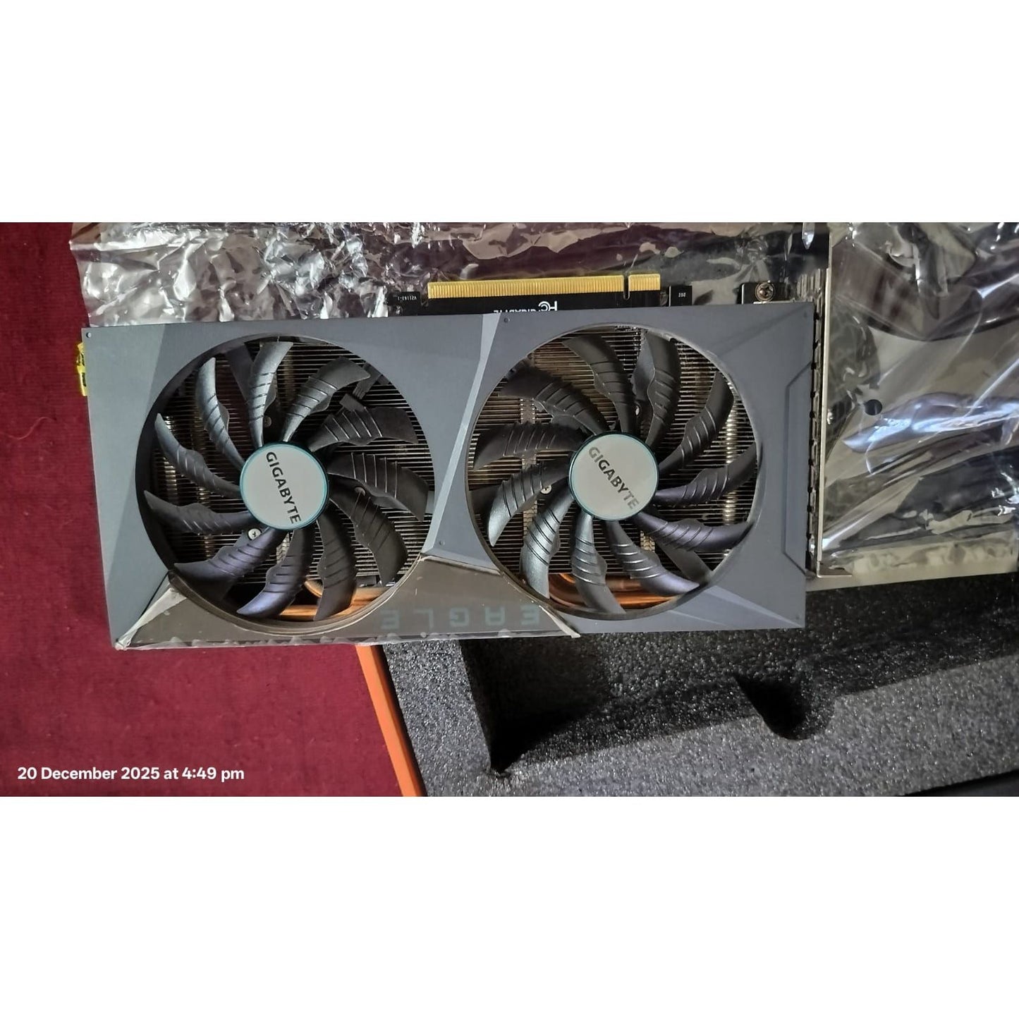 GIGABYTE GeForce RTX 3060 Eagle OC Edition 12GB 2X WINDFORCE Fans Used GPU