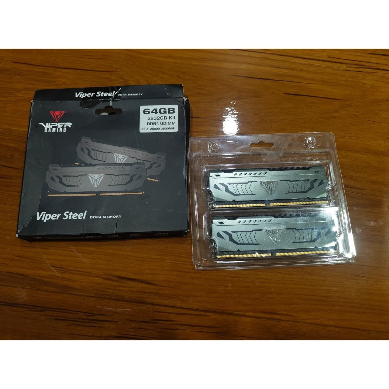 Patriot Memory Viper Steel 64GB (2X32GB) 3600MHz CL18 Used RAM - Computify.in