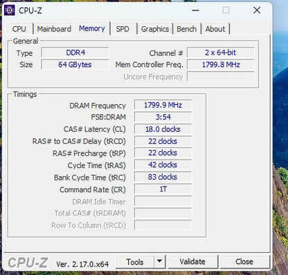 Patriot Memory Viper Steel 64GB (2X32GB) 3600MHz CL18 Used RAM