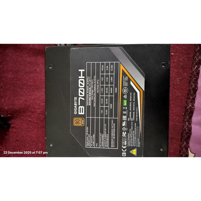 GIGABYTE GP-B700H 700 Watts 80 Plus Bronze Semi-Modular Power Supply Used PSU - Computify.in