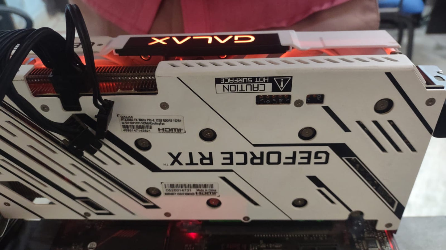 GALAX GeForce RTX 3060 EX White 12GB Used GPU