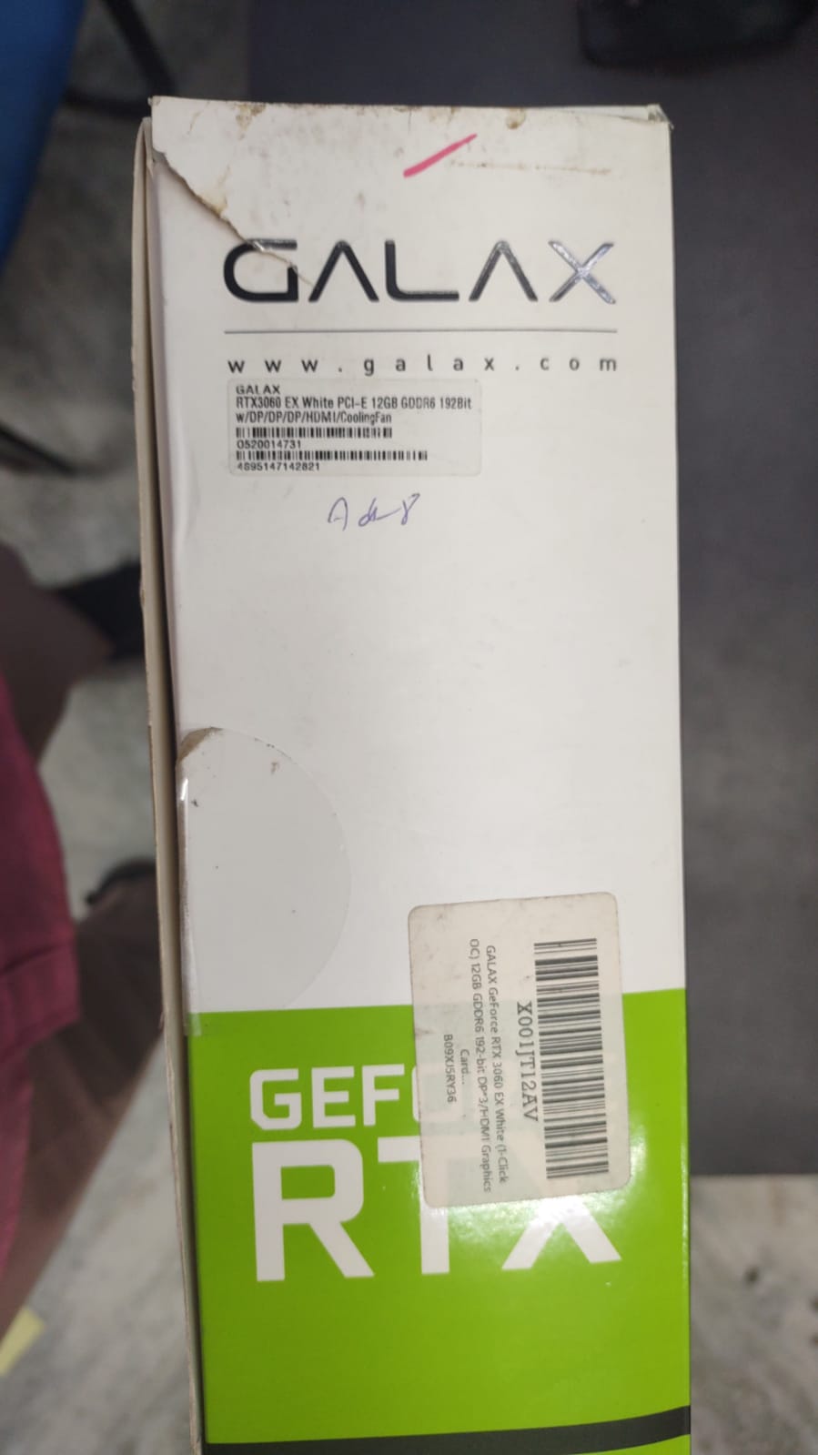 GALAX GeForce RTX 3060 EX White 12GB Used GPU