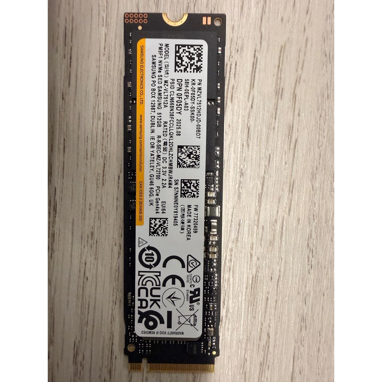 Samsung PM9F1 512GB PCIe Gen4 NVMe Used SSD - Computify.in