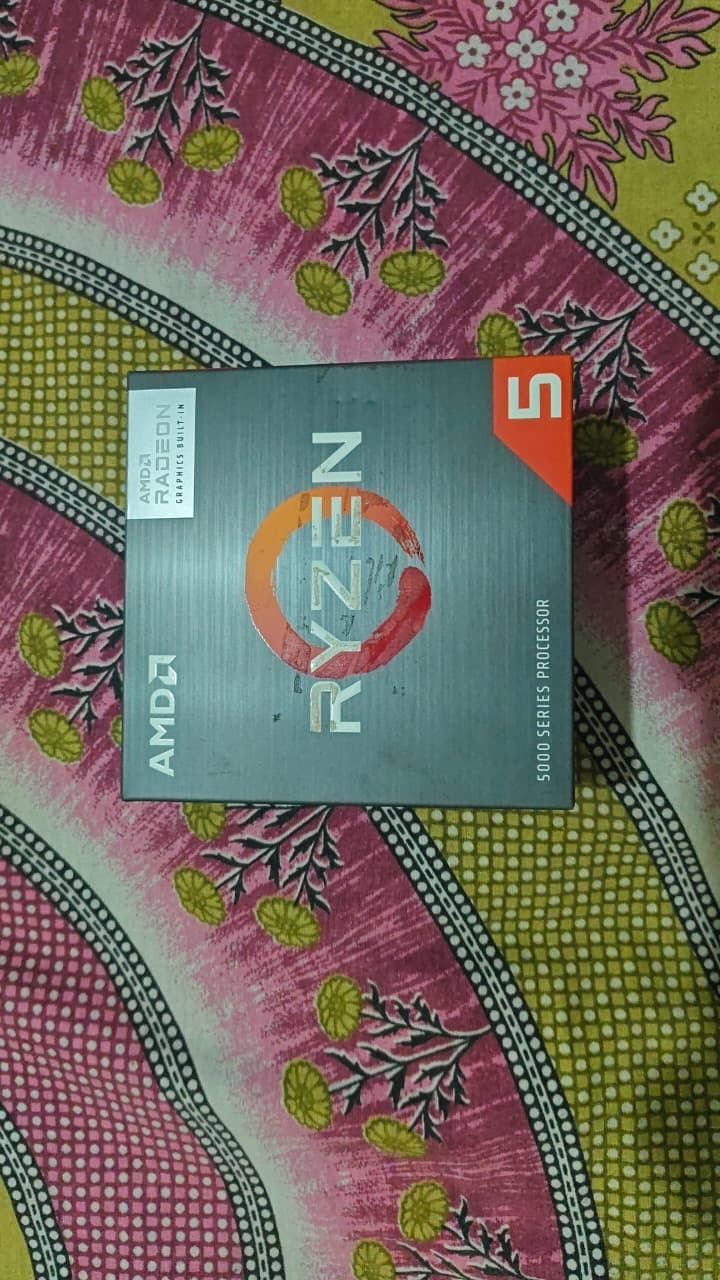 AMD Ryzen 5 5600G 4.4 GHz AM4 Socket 6 Cores 12 Threads Used CPU