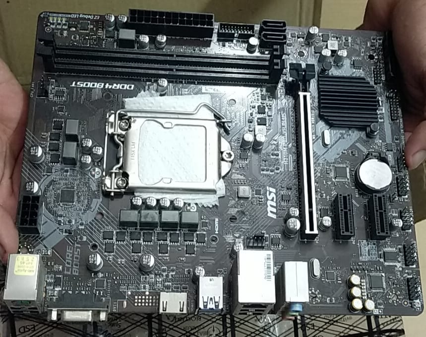 Intel i3 8100 8th gen + Msi H310M PRO-VDH PLUS (Processor+Motherboard) COMBO Used
