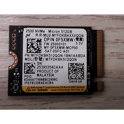 Micron MU2 512GB M.2 NVMe Used SSD