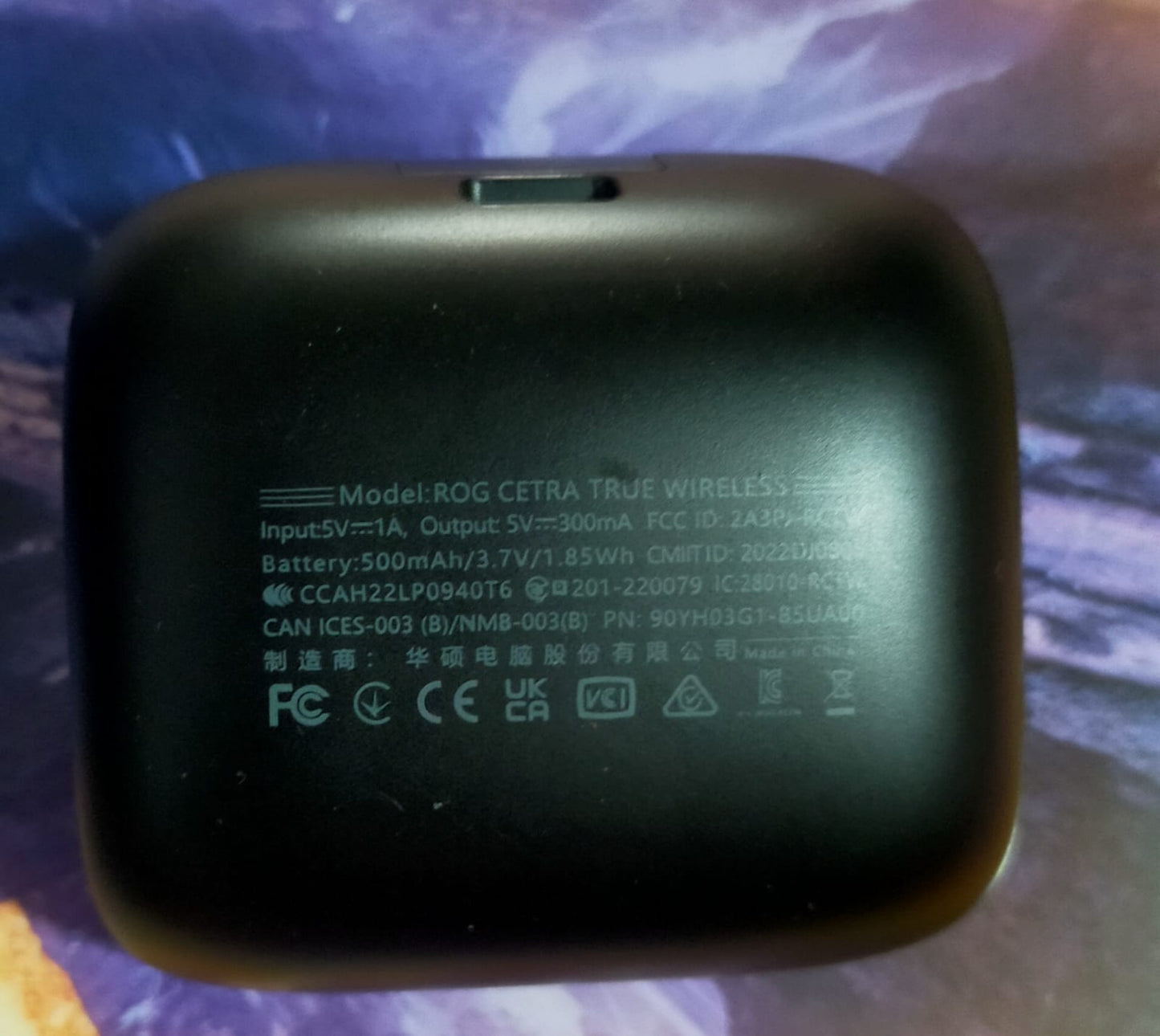 ASUS ROG Cetra True In Ear Wireless Gaming Headphones (2.4 Ghz & Bluetooth 5.3, 24-Bit 96 Khz Audio, Bone-Conduction Ai Microphones, Adaptive Anc, 46-Hour Battery Life)- Black Used TWS