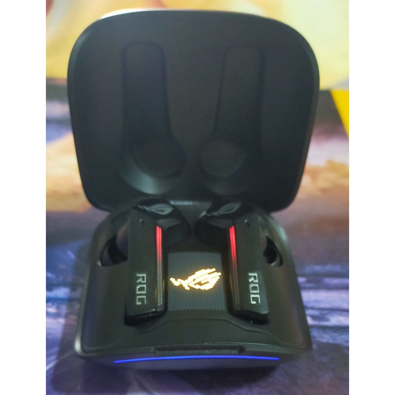 ASUS ROG Cetra True In Ear Wireless Gaming Headphones (2.4 Ghz & Bluetooth 5.3, 24-Bit 96 Khz Audio, Bone-Conduction Ai Microphones, Adaptive Anc, 46-Hour Battery Life)- Black Used TWS - Computify.in
