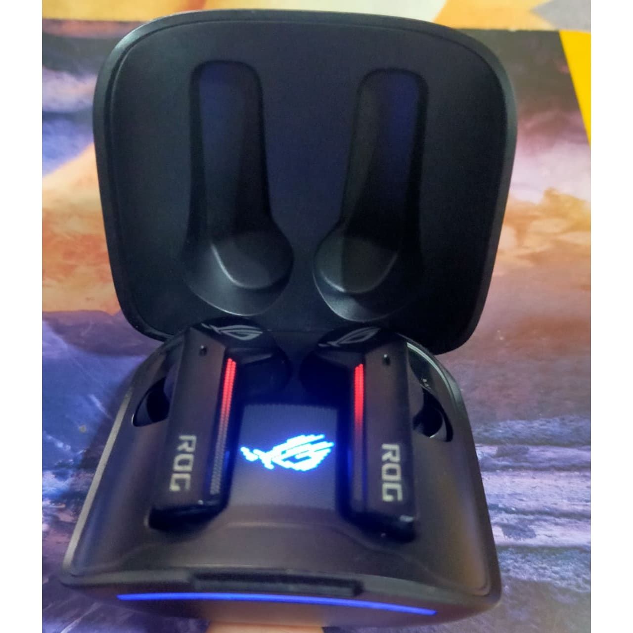ASUS ROG Cetra True In Ear Wireless Gaming Headphones (2.4 Ghz & Bluetooth 5.3, 24-Bit 96 Khz Audio, Bone-Conduction Ai Microphones, Adaptive Anc, 46-Hour Battery Life)- Black Used TWS - Computify.in