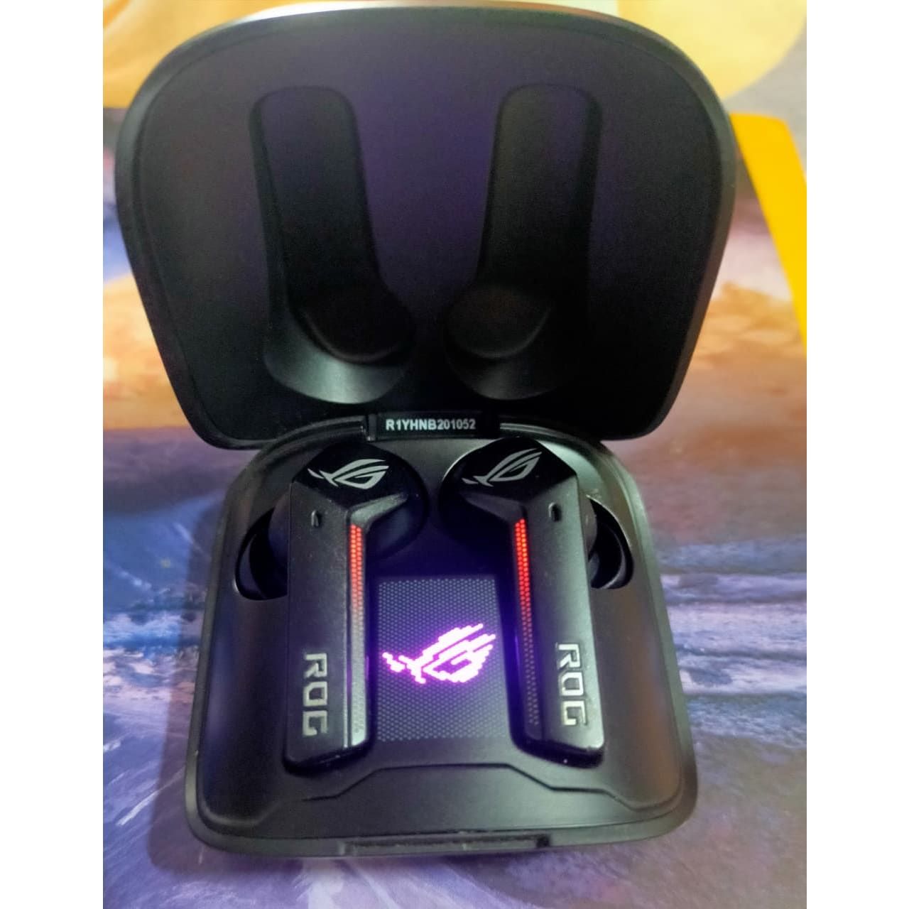 ASUS ROG Cetra True In Ear Wireless Gaming Headphones (2.4 Ghz & Bluetooth 5.3, 24-Bit 96 Khz Audio, Bone-Conduction Ai Microphones, Adaptive Anc, 46-Hour Battery Life)- Black Used TWS - Computify.in
