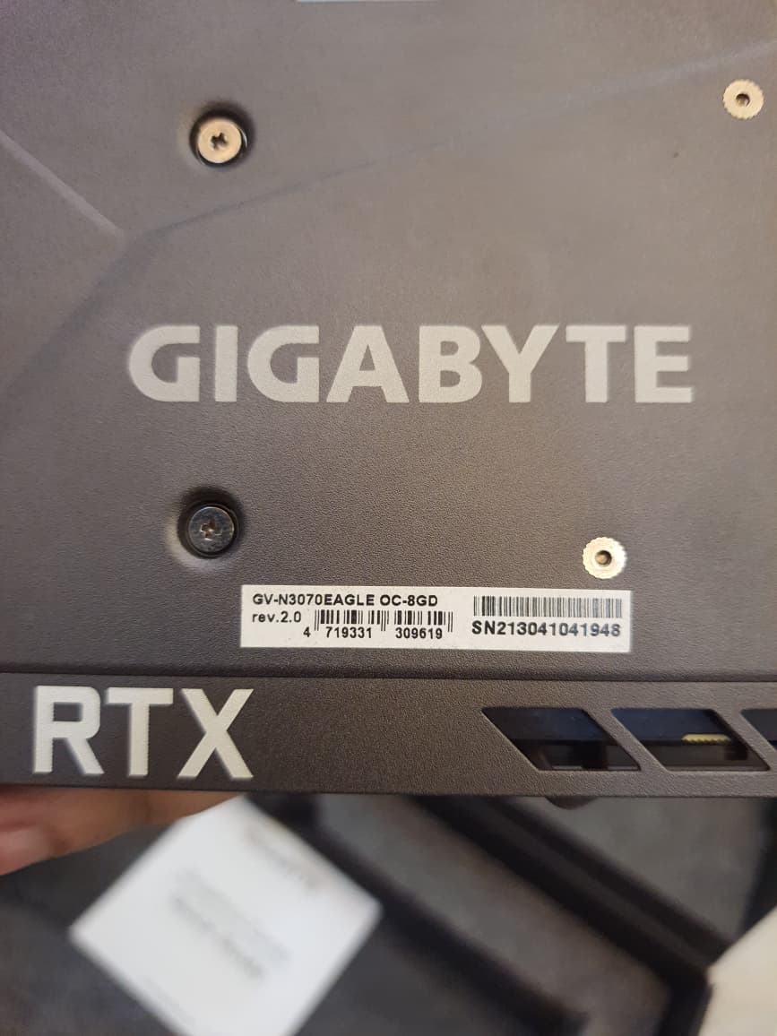 GIGABYTE GeForce RTX 3070 EAGLE OC 8GB Used GPU