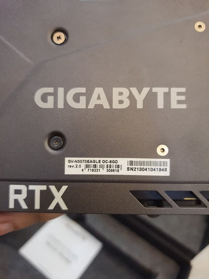 GIGABYTE GeForce RTX 3070 EAGLE OC 8GB Used GPU