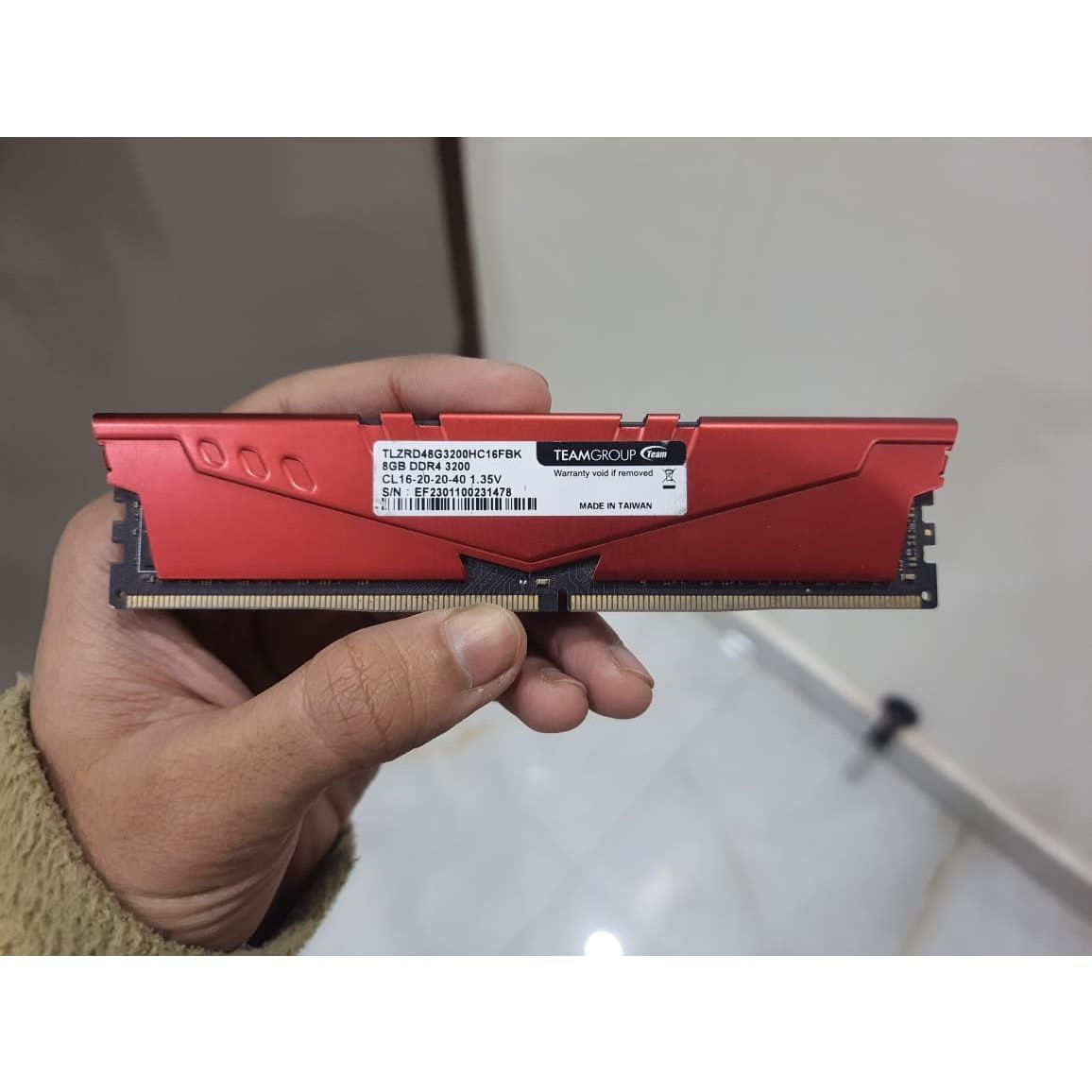 TeamGroup T-Force Vulcan Z 8GB DDR4 3200MHz CL16 Used RAM - Computify.in