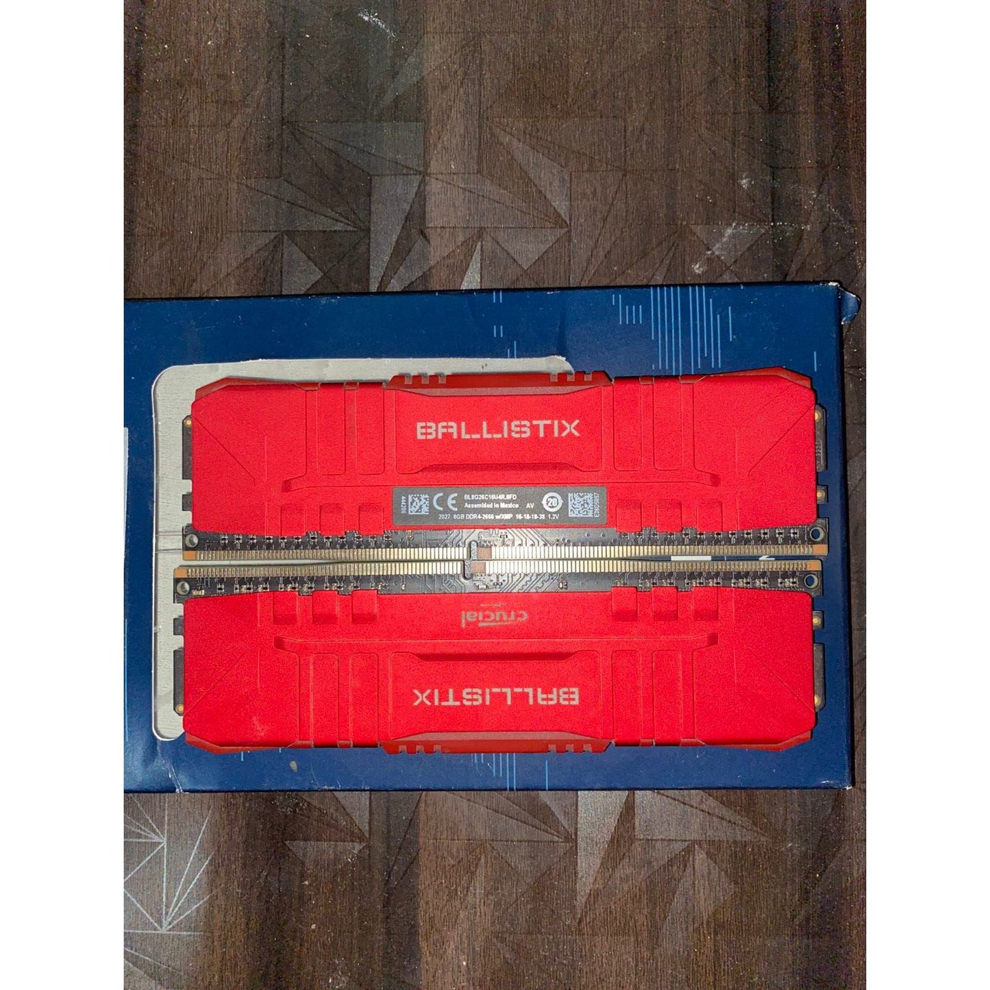 Crucial Ballistix Red 16GB (8GBx2) 2666MHz CL16 DDR4 Used RAM - Computify.in