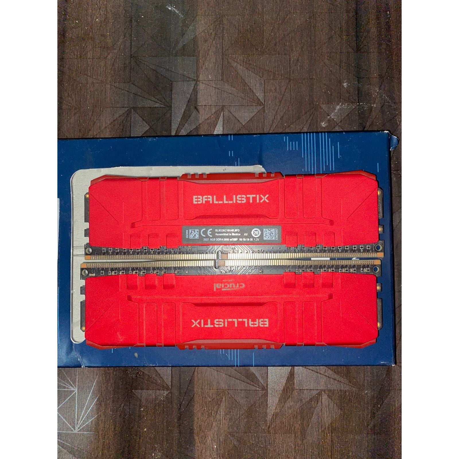 Crucial Ballistix Red 16GB (8GBx2) 2666MHz CL16 DDR4 Used RAM - Computify.in