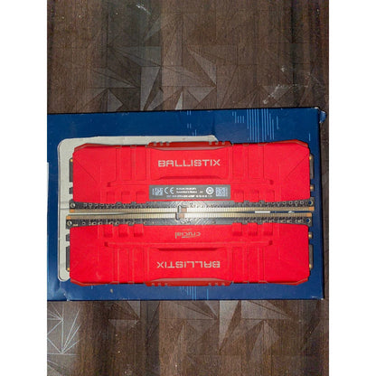 Crucial Ballistix Red 16GB (8GBx2) 2666MHz CL16 DDR4 Used RAM - Computify.in