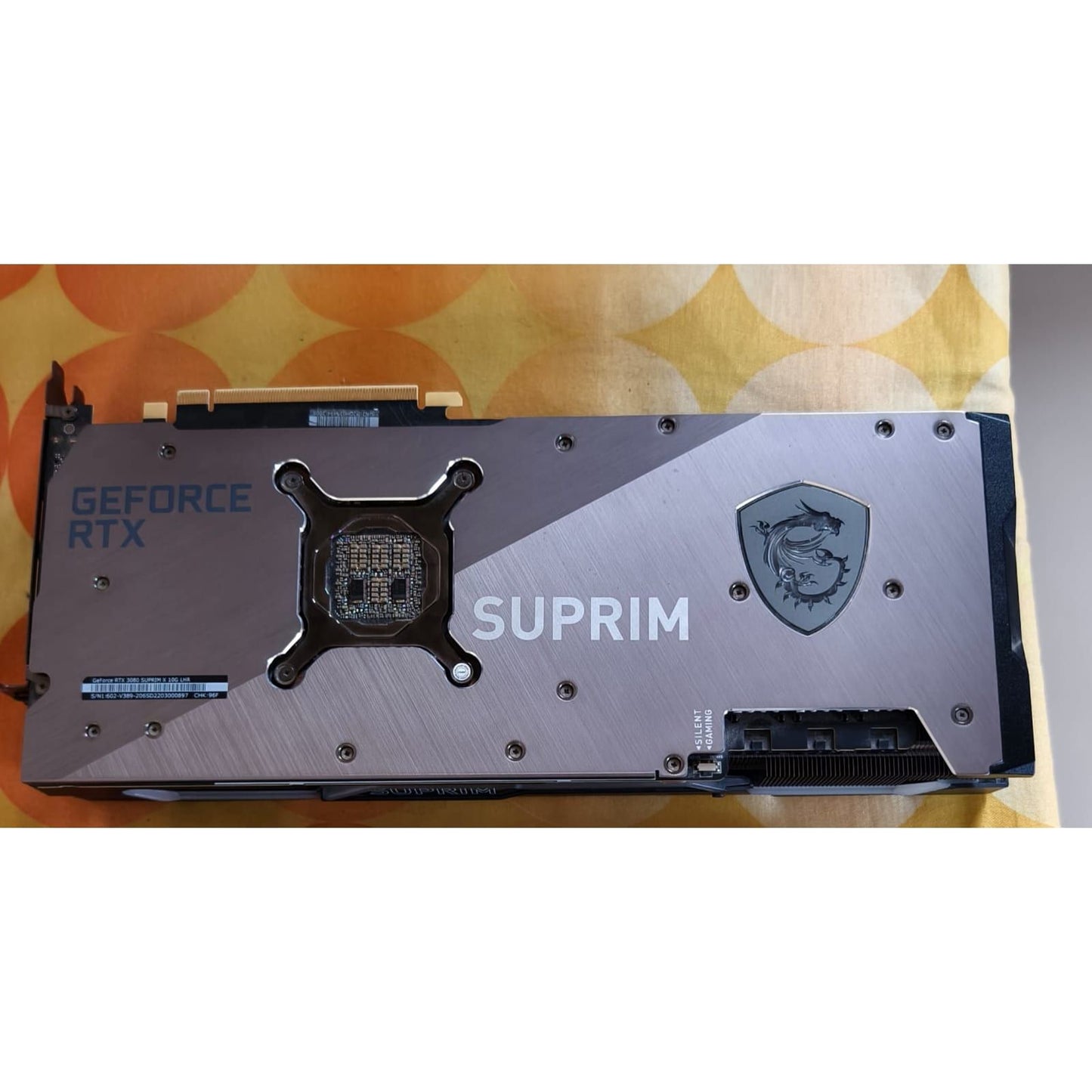 MSI GeForce RTX 3080 SUPRIM X 10GB Triple Fan ARGB Used GPU - Computify.in