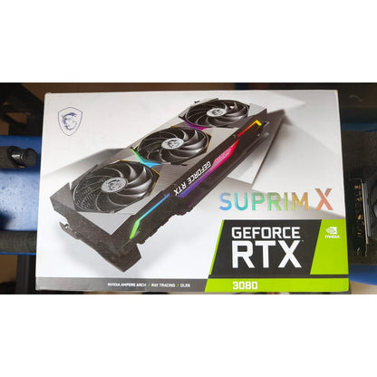 MSI GeForce RTX 3080 SUPRIM X 10GB Triple Fan ARGB Used GPU - Computify.in