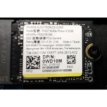 Phison P0327 NVME Gen4x4 512GB 5000MB/s M.2 NVMe Used SSD