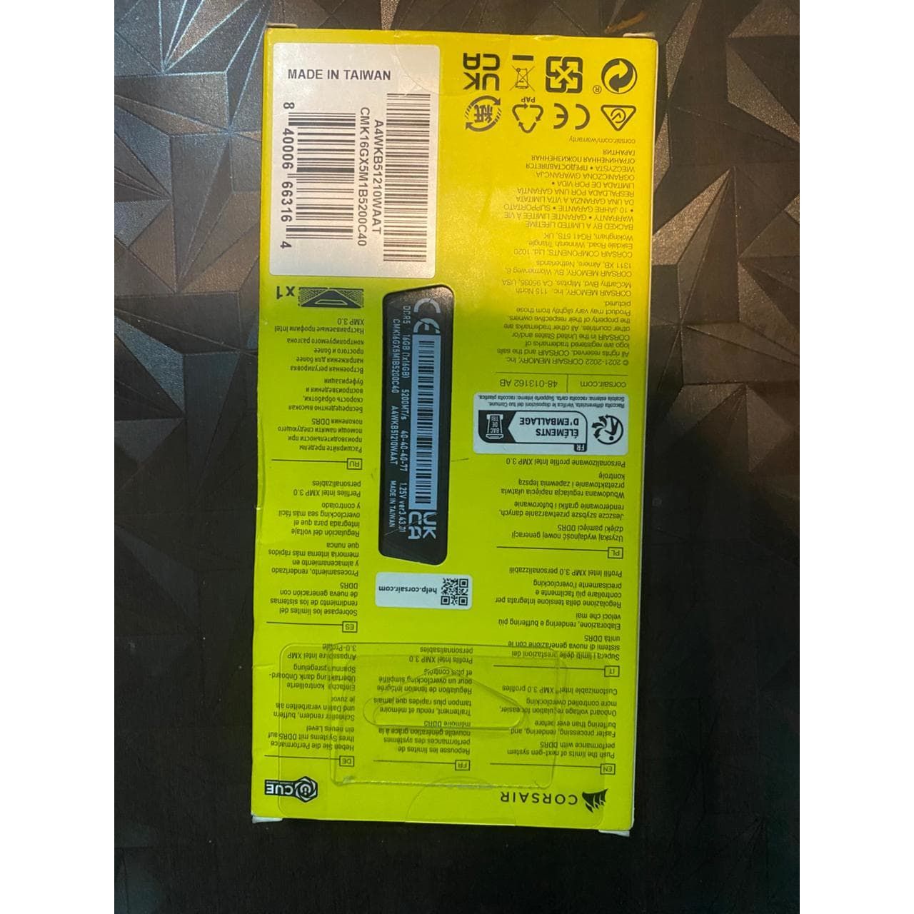 Corsair Vengeance 16GB DDR5 5200MHZ CL40 Used RAM - Computify.in