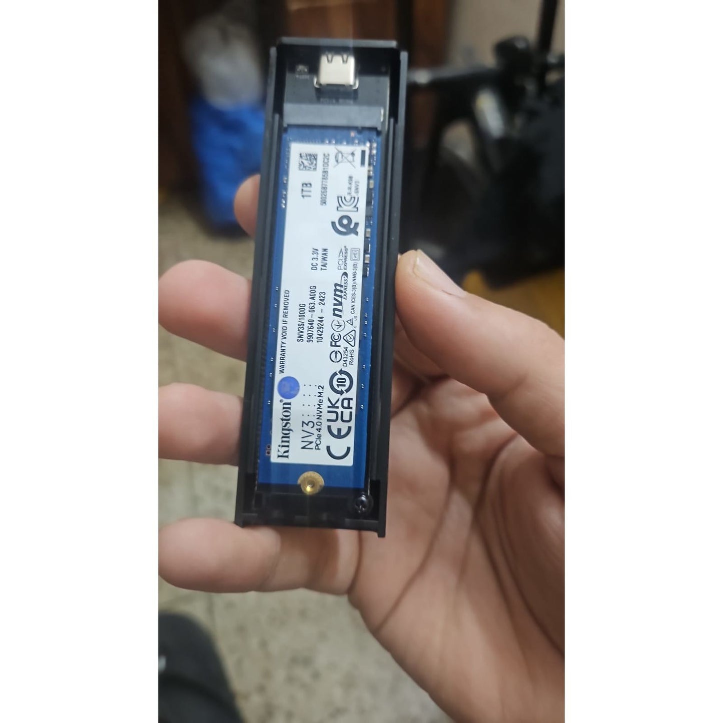 Kingston NV3 1TB GEN4 NVMe M.2 (2280) Internal SSD With Enclosure Used SSD