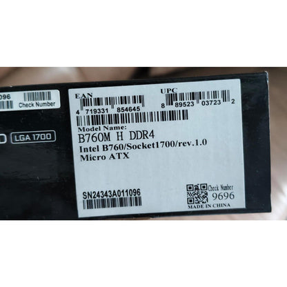 Gigabyte B760M H DDR4 Intel 14th 13th Gen 12 LGA1700 DDR4 Micro-ATX Used Motherboard - Computify.in