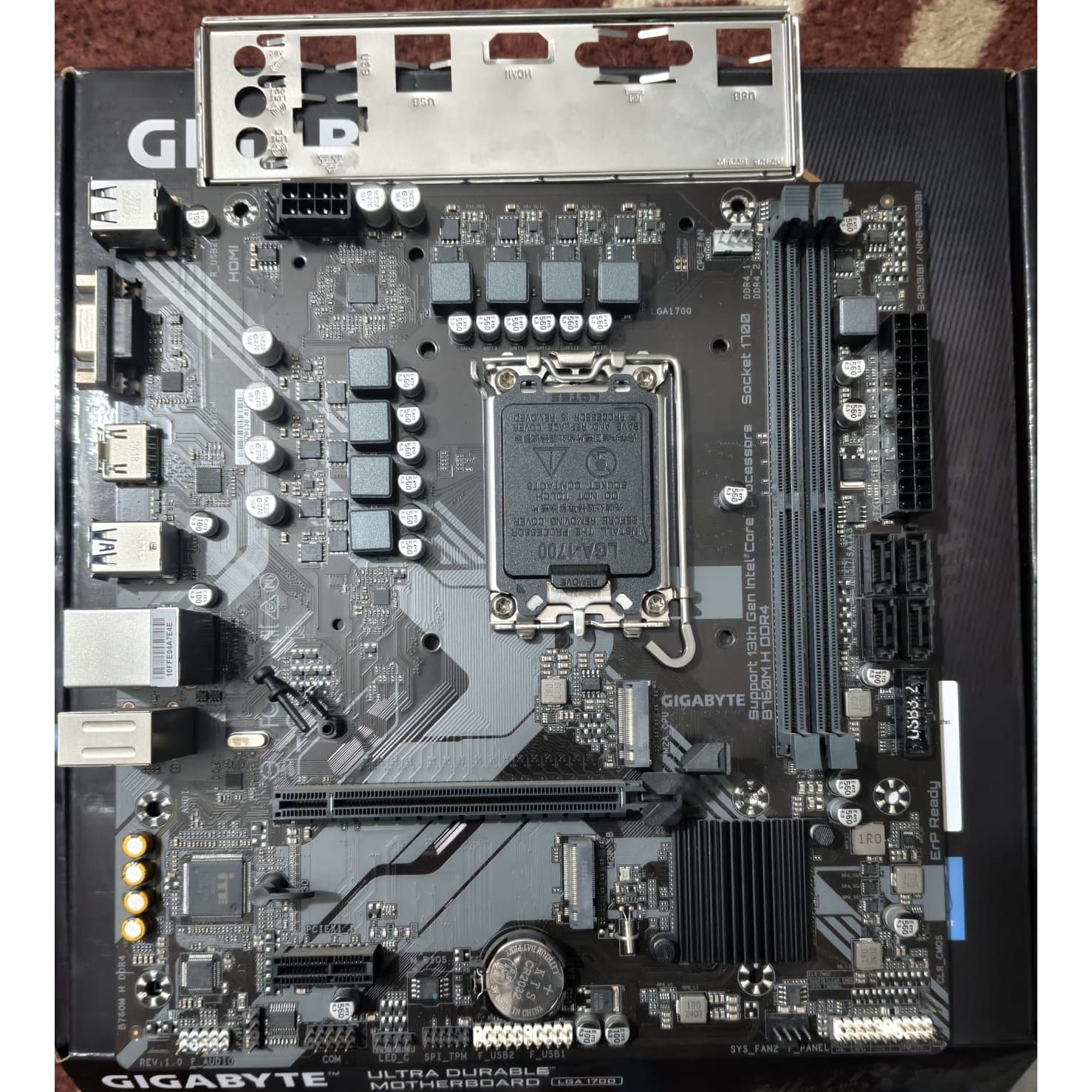 Gigabyte B760M H DDR4 Intel 14th 13th Gen 12 LGA1700 DDR4 Micro-ATX Used Motherboard - Computify.in